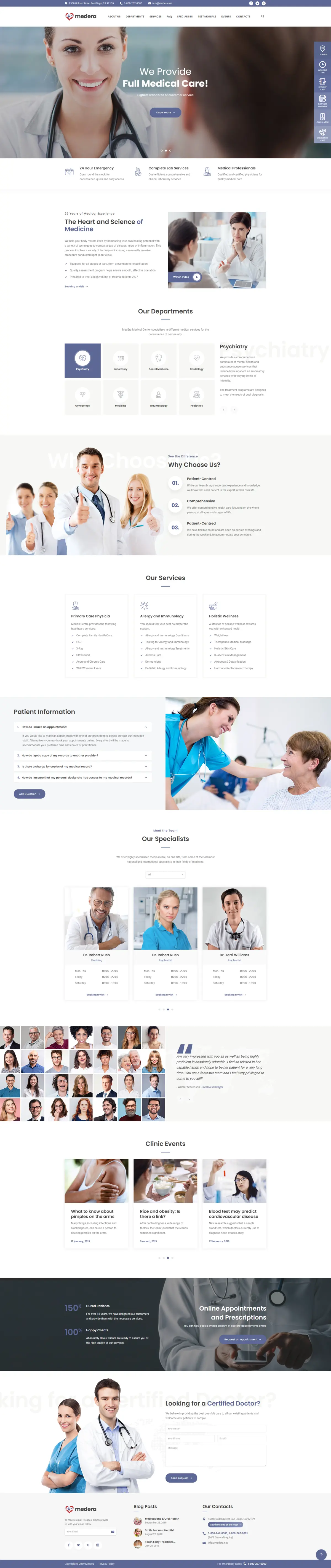 Clinic website preview